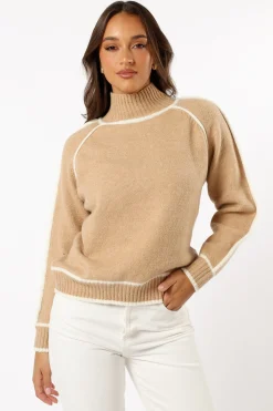 Rylee Contrast Hem Knit Sweater