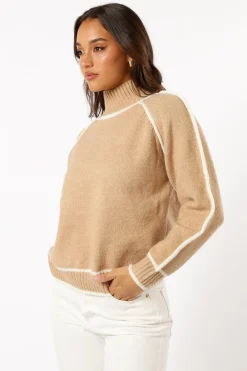 Rylee Contrast Hem Knit Sweater