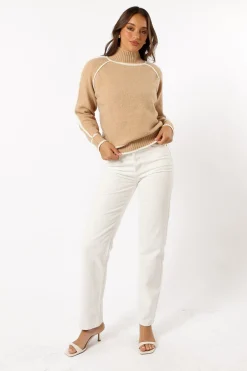 Rylee Contrast Hem Knit Sweater