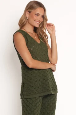 Sable Textured Knit Top