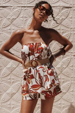 Sallie Strapless Romper