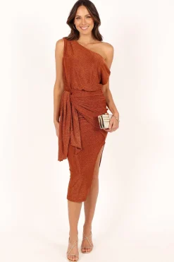 Santiago Off Shoulder Midi Dress