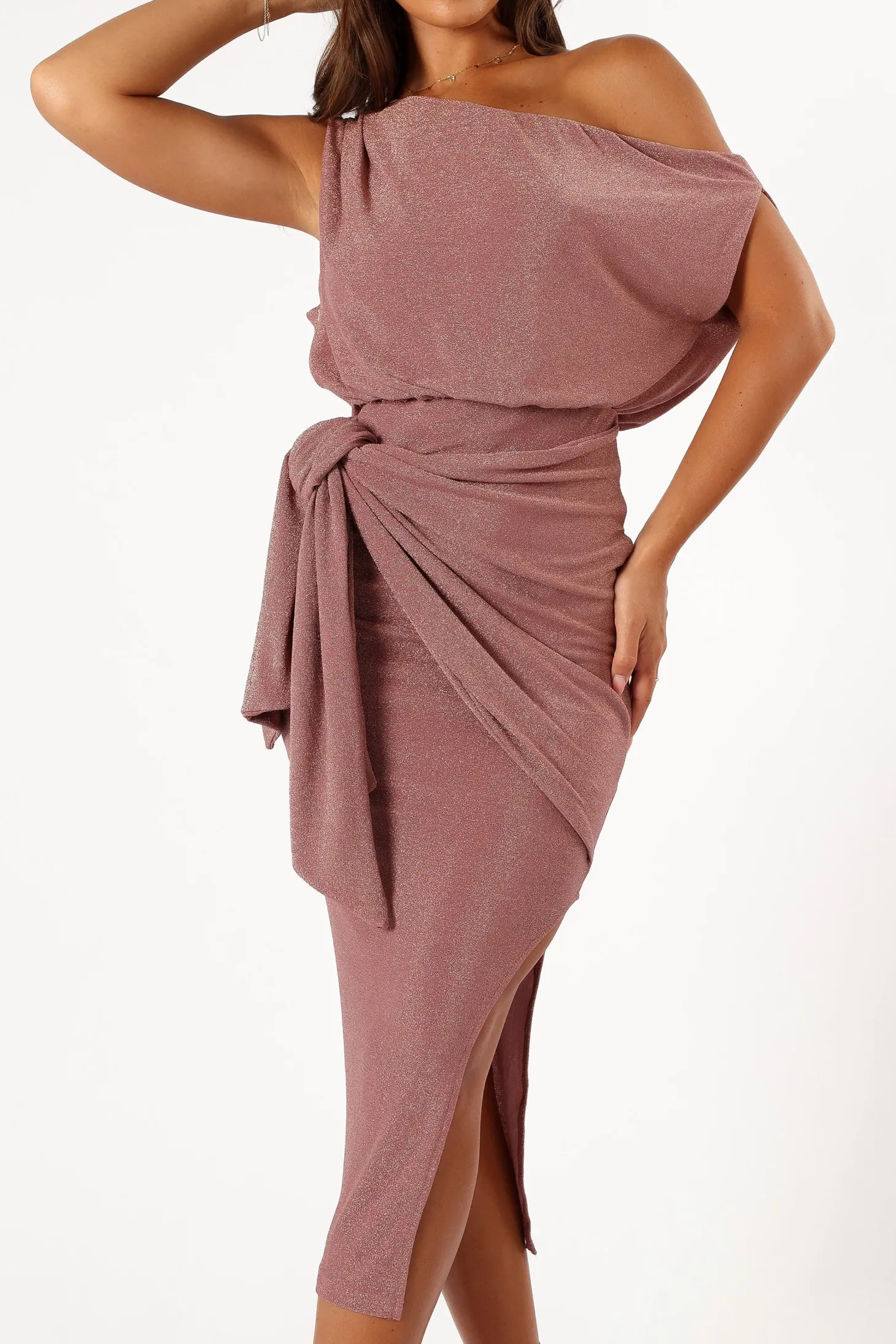 Santiago Off Shoulder Midi Dress