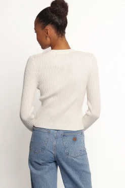 Searie Ribbed Cardigan Top