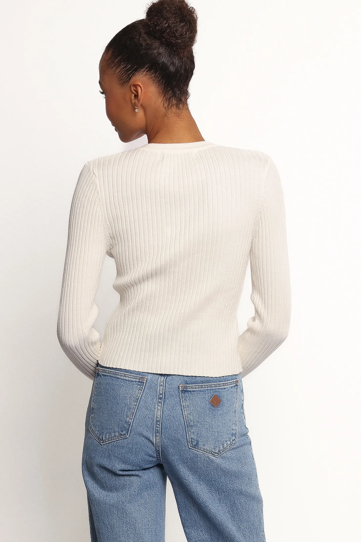 Searie Ribbed Cardigan Top