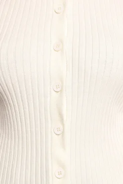 Searie Ribbed Cardigan Top