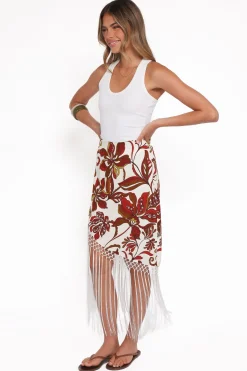 Shelby Midi Fringe Skirt