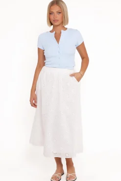 Sinead Eyelet Maxi Skirt