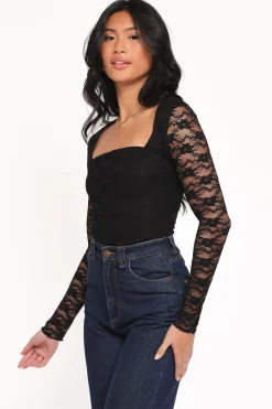 Skyler Square Neck Stretch Lace Top