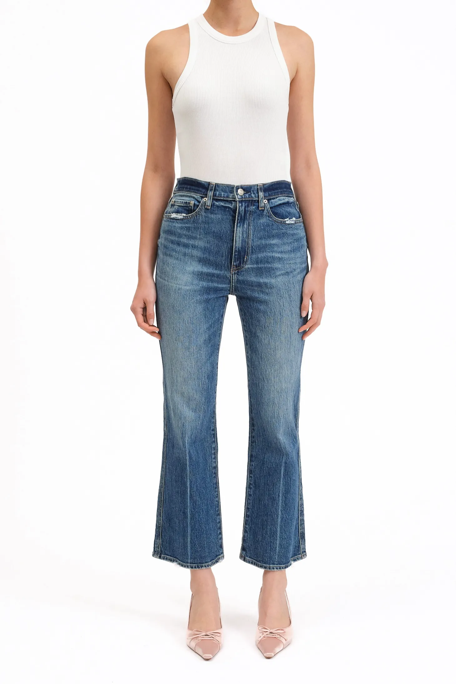 Soho High Rise Ankle Flare Jean