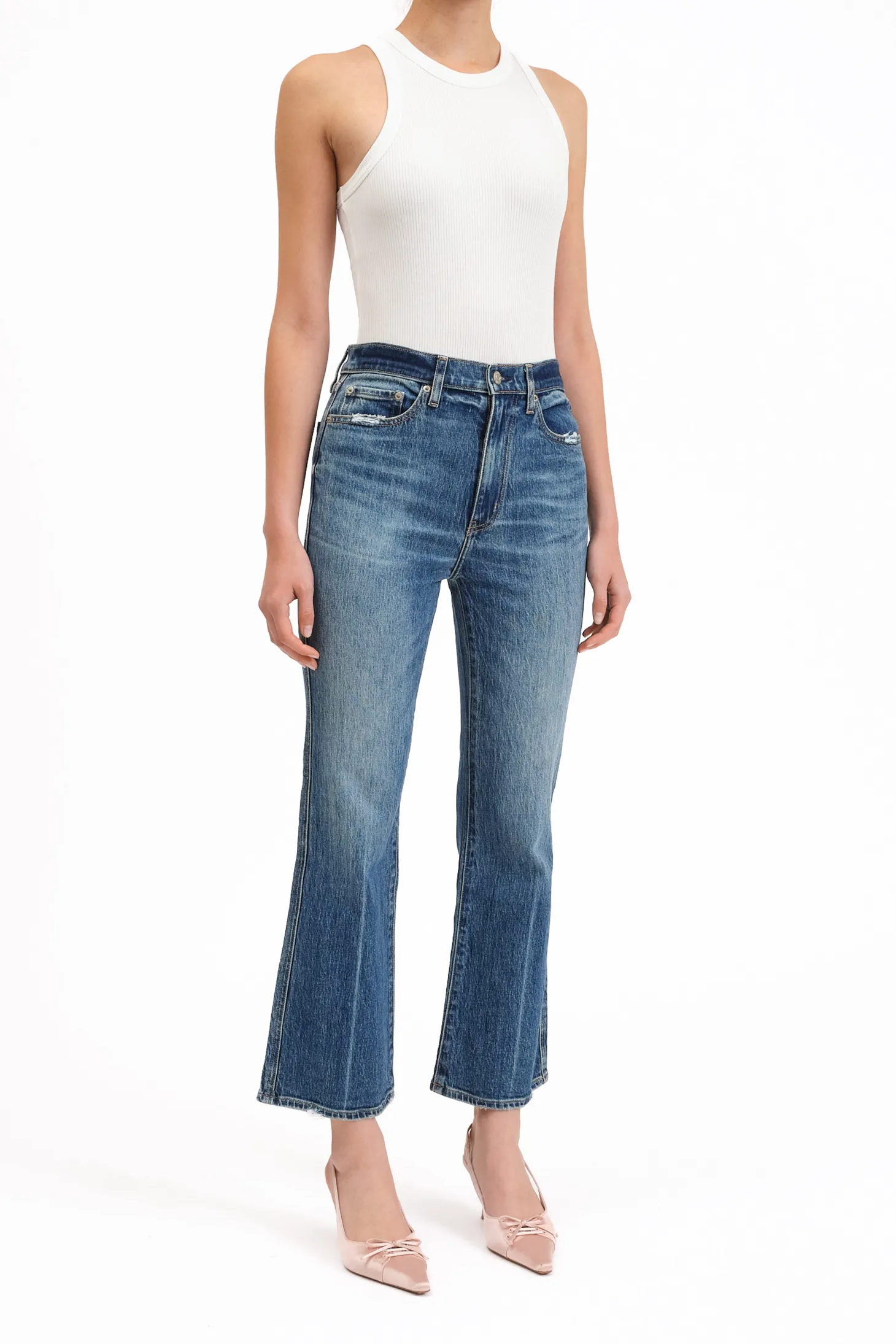 Soho High Rise Ankle Flare Jean