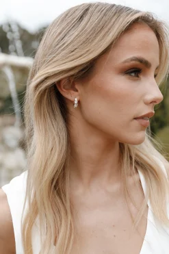 Solstice Stone Hoop Earrings