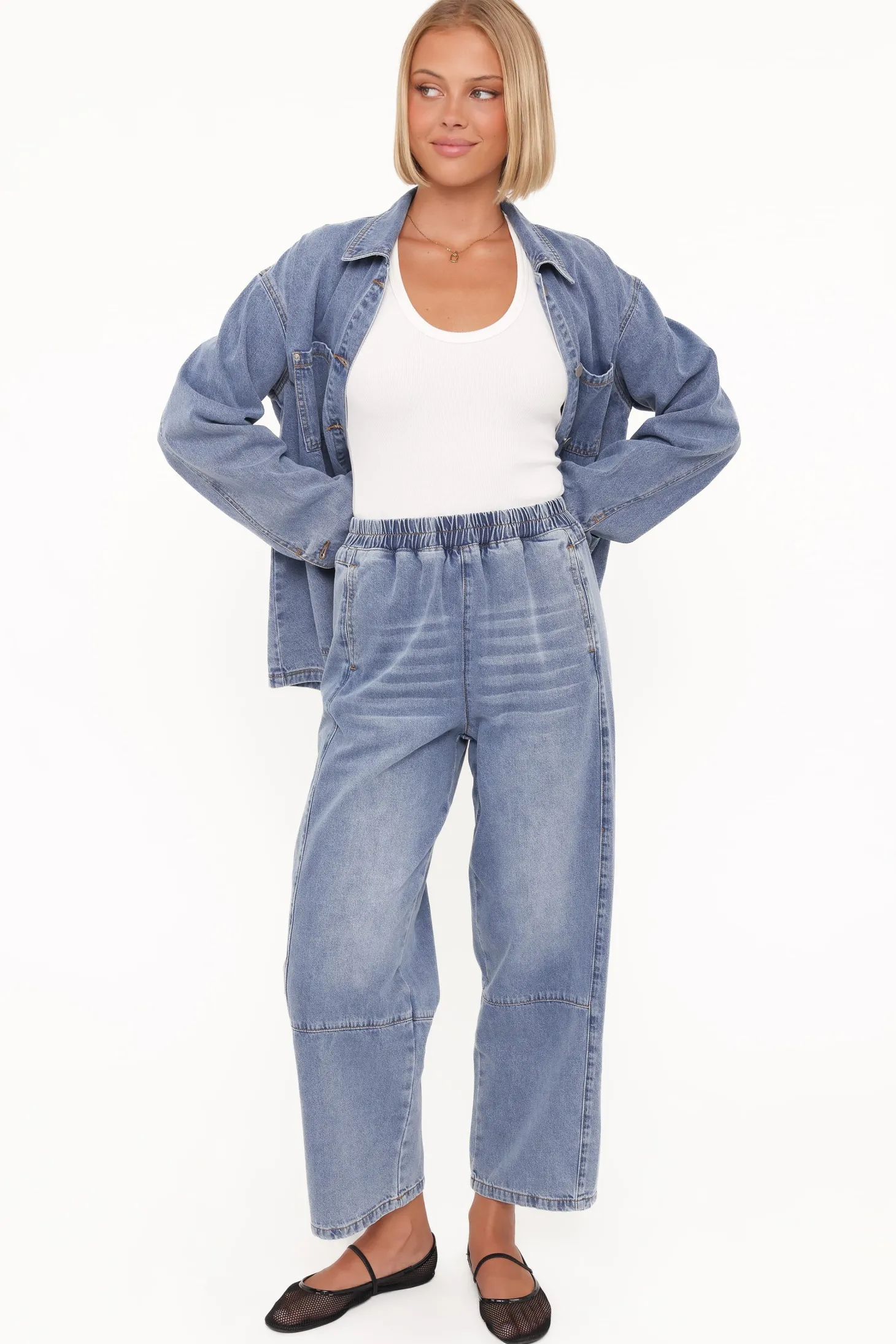 Sophie Cropped Barrel Jean