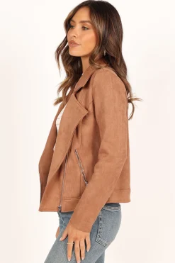 Spencer Faux Suede Moto Jacket
