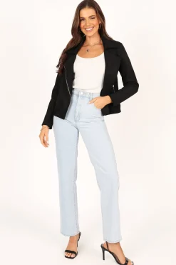Spencer Faux Suede Moto Jacket