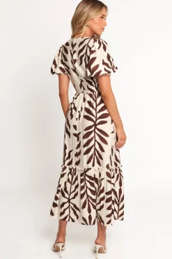 Steele Puff Sleeve Midi Dress