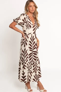 Steele Puff Sleeve Midi Dress
