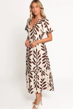 Steele Puff Sleeve Midi Dress