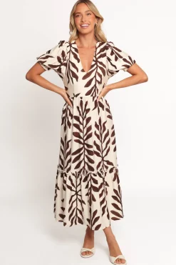Steele Puff Sleeve Midi Dress