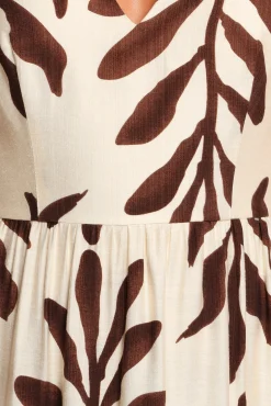 Steele Puff Sleeve Midi Dress