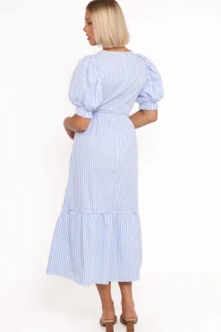 Steele Puff Sleeve Midi Dress