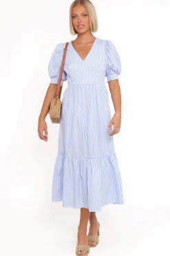 Steele Puff Sleeve Midi Dress