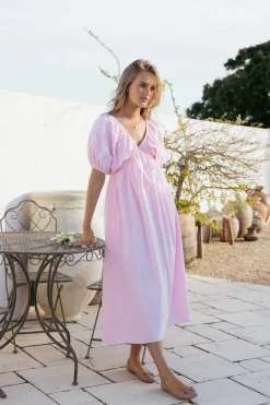 Sullivan Puff Sleeve Maxi Dress