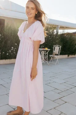 Sullivan Puff Sleeve Maxi Dress