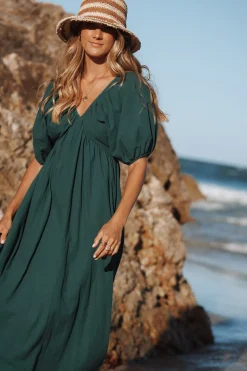 Sullivan Puff Sleeve Maxi Dress