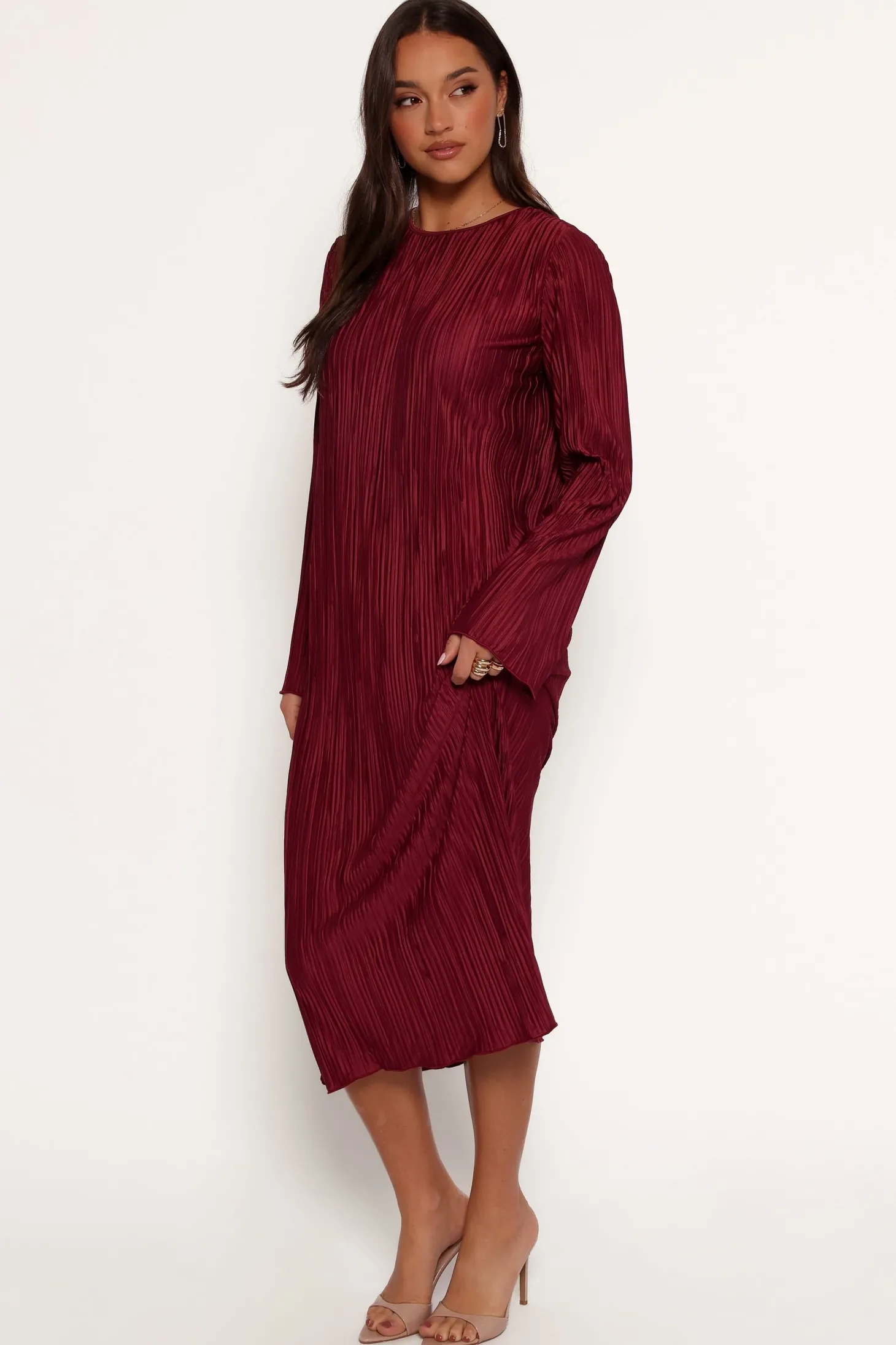 Tannikah Plisse Midi Dress