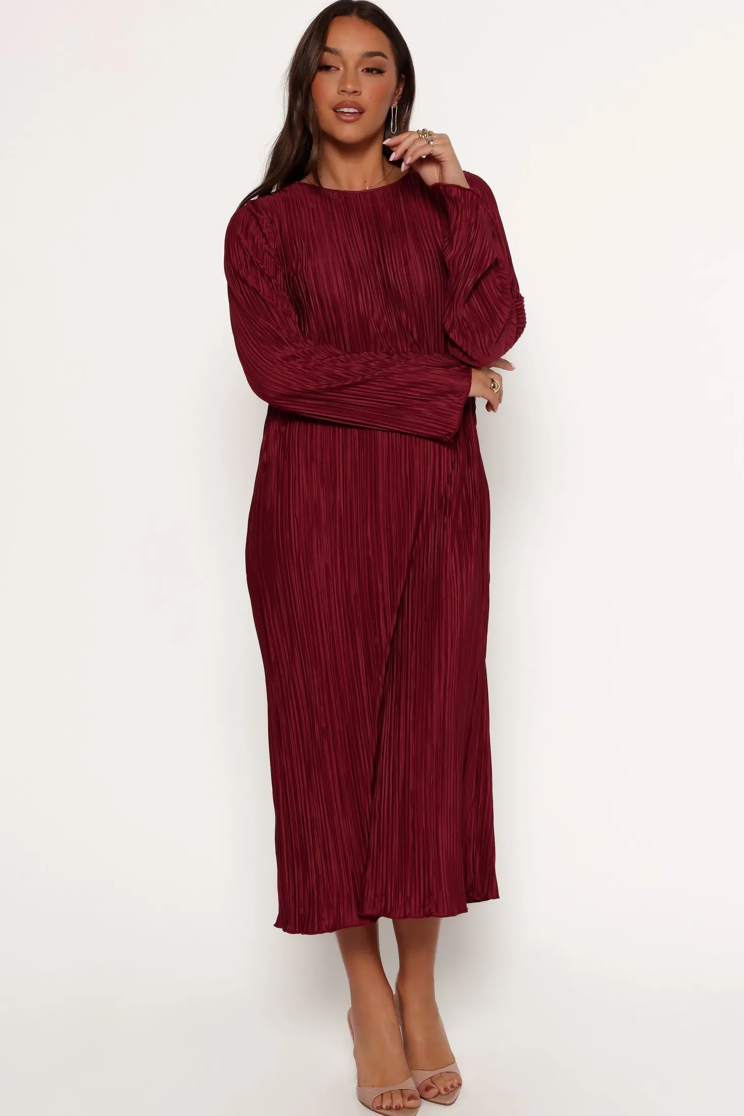 Tannikah Plisse Midi Dress