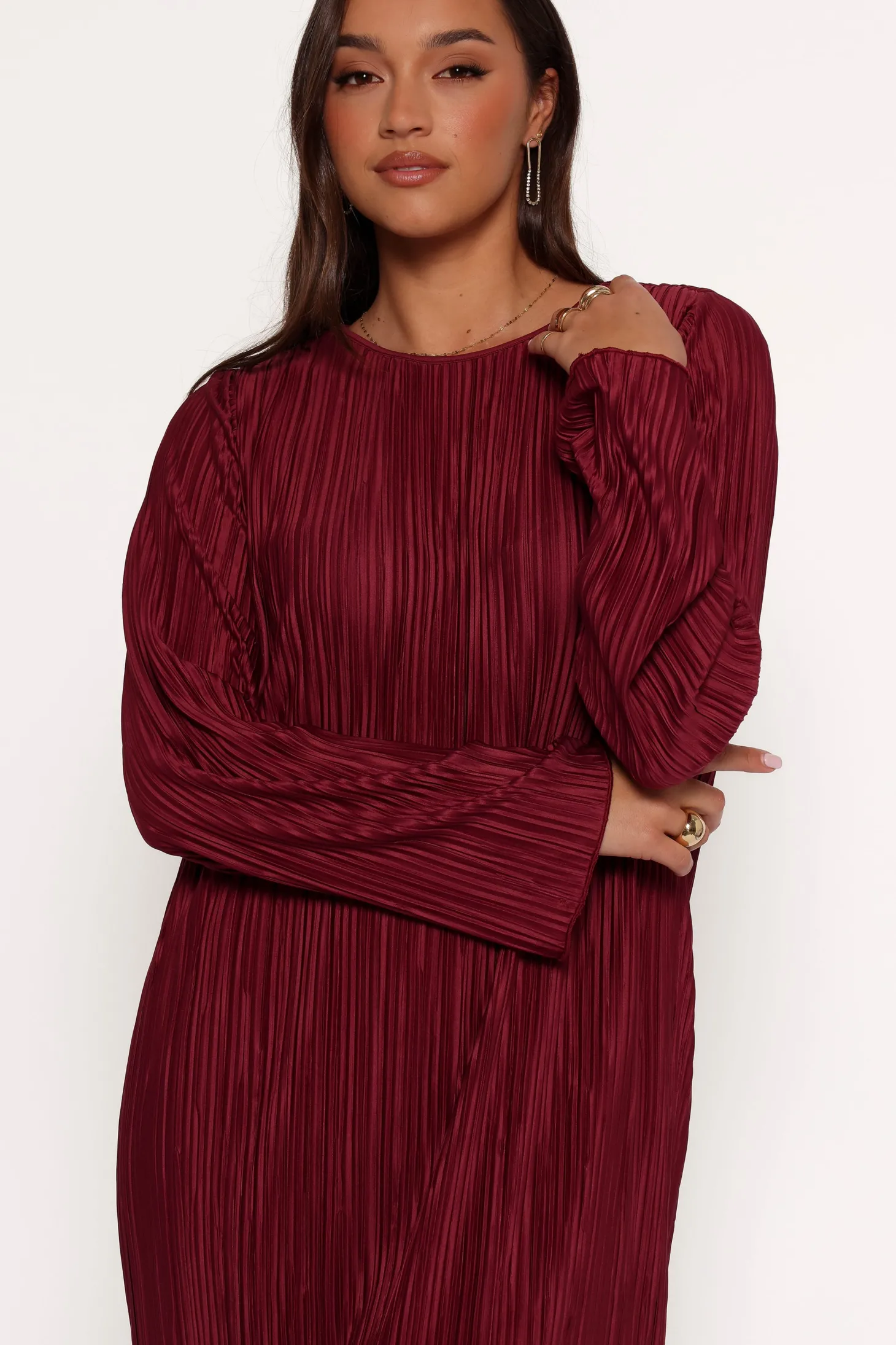 Tannikah Plisse Midi Dress