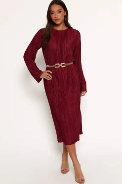 Tannikah Plisse Midi Dress