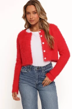 Tavan Crop Button Front Cardigan