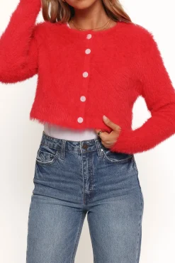 Tavan Crop Button Front Cardigan