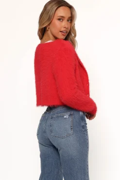 Tavan Crop Button Front Cardigan