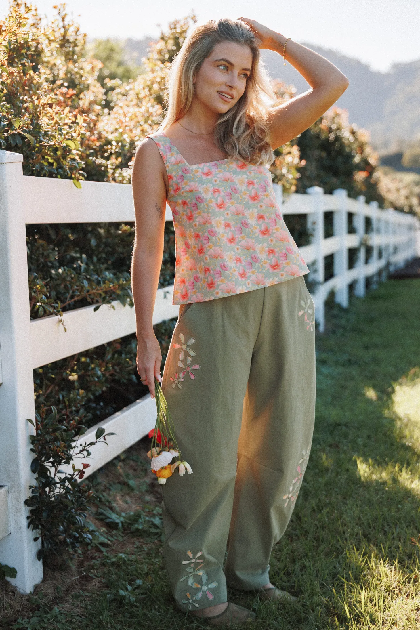 Telena Barrel Leg Pants