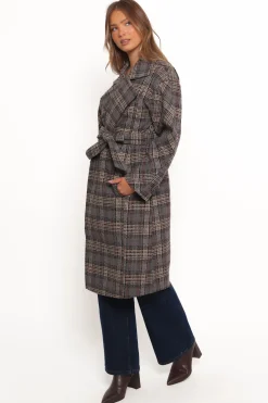 Torie Waist Tie Long Coat