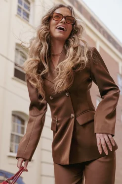 Trina Satin Blazer