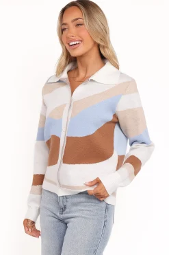 Tulula Abstract Print Cardigan