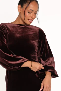Twylar Long Sleeve Velvet Mini Dress