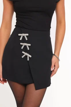 Tyra Mini Skirt With Embellished Bows
