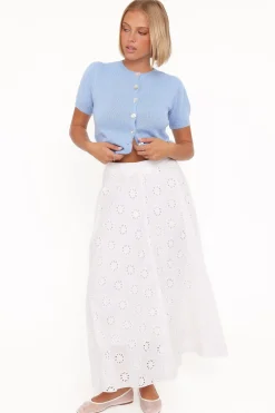 Varia Eyelet Maxi Skirt