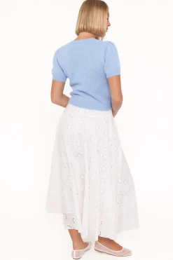 Varia Eyelet Maxi Skirt
