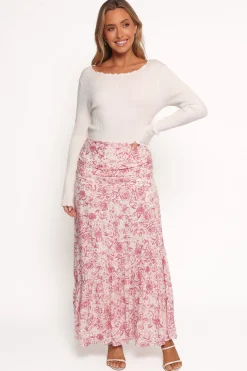 Velda Ruched Maxi Skirt