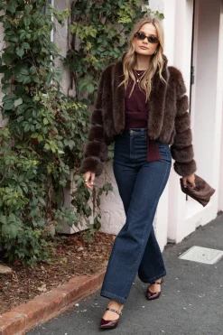 Velma Channel Faux Fur Jacket