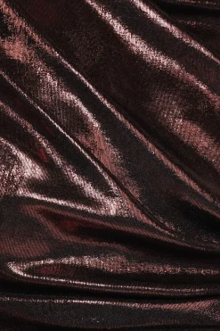 Velman Metallic Maxi Skirt