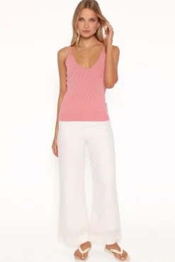 Vesta Pointelle Knit Tank
