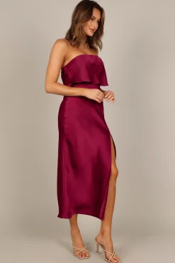 Vienna Strapless Midi Dress