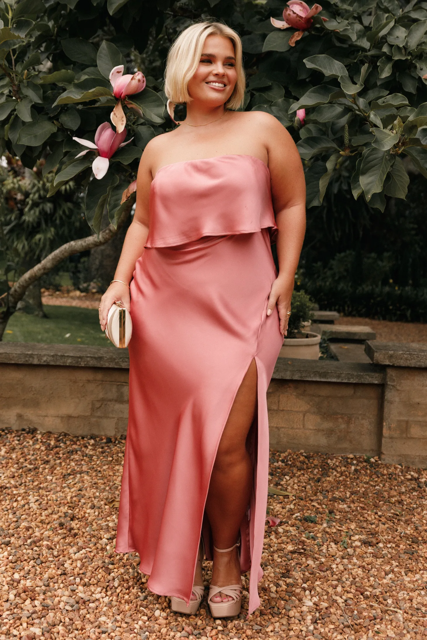 Vienna Strapless Midi Dress